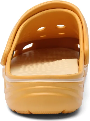Vista 5 de ChayChax Zuecos con soporte de arco para hombre y mujer, zapatos de jardín, pantuflas antideslizantes para exteriores y playa con plantilla