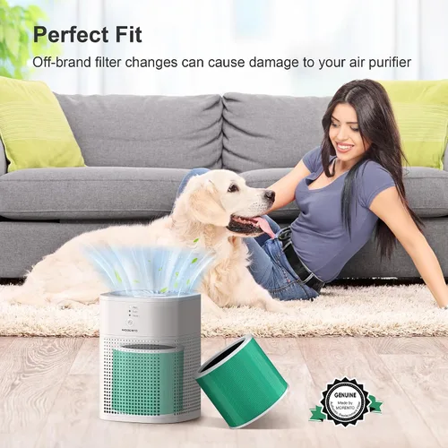 Vista 7 de MORENTO HY1800 - Filtro de repuesto para purificador de aire auténtico, filtro HEPA Ture para purificador de aire HY1800, carbón activado