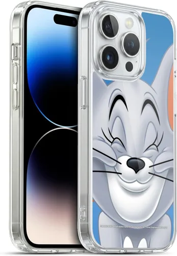 Vista 80 de Head Case Designs Funda de gel de cara completa con licencia oficial de Tom y Jerry Jerry [protección de grado militar] compatible con Apple iPhone