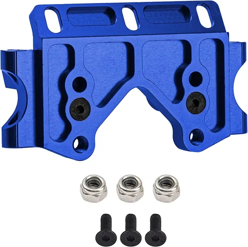 Vista 4 de Mamparo inferior delantero compatible con Slash 2wd Upgrades Rustler Bandit Stampede partes de 2530 2530A, azul