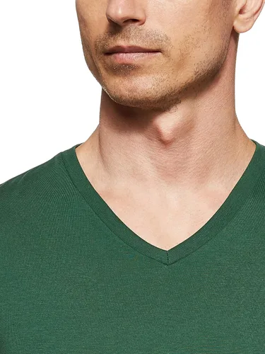 Vista 3 de Lacoste Men's Short Sleeve V-Neck Pima Cotton Jersey T-Shirt