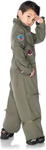 Vista 2 de Leg Avenue Traje de vuelo Top Gun para niños, Multicolor
