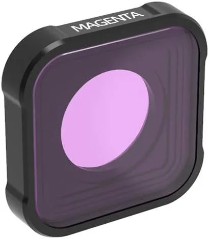 Vista 6 de QKOO Filtro submarino para buceo rojo/rosa/magenta para GoPro Hero 13 12 11 10 9 negro