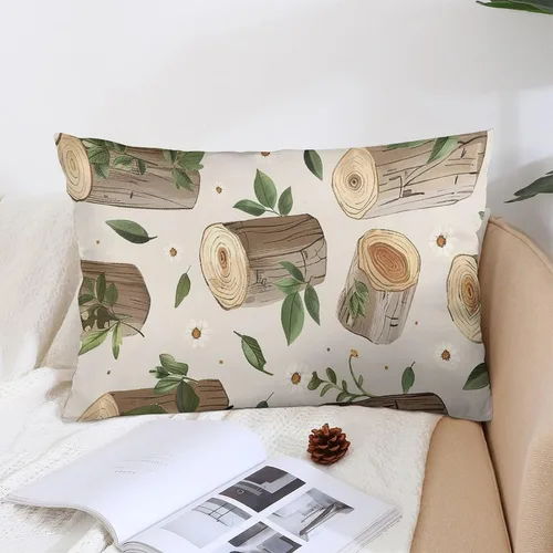 Vista 5 de Pillowcases Set of 2 Pillow Shams Breathable Soft Pillow Covers with Envelope Closure Birch Stump Pattern Pillowcases Standard Size 12 "x20 Cooling