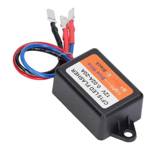 Vista 7 de Controlador estroboscópico, controlador estroboscópico de flash 12 V auto módulo intermitente 0.02‑20A LED Módulo de luz de giro 45 75 veces por