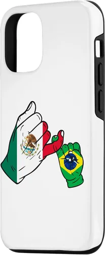 Vista 2 de Funda para iPhone 15 Familia México Brasil para padres e hijos