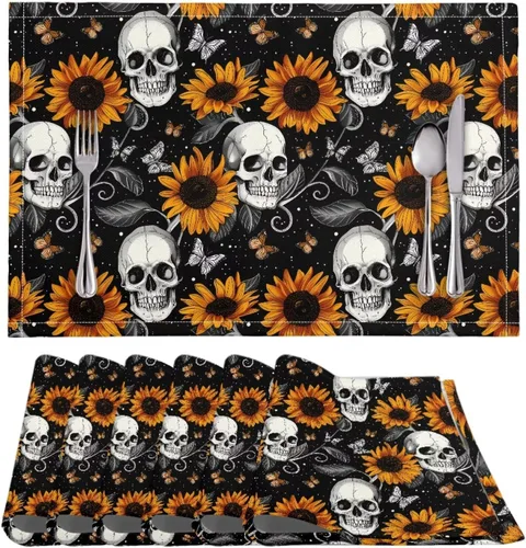 Vista 46 de BIGCARJOB Mantel individual de diseño personalizado, 4 piezas, tapete de mesa resistente al corazón, 12 x 18 pulgadas 1-diseño personalizado