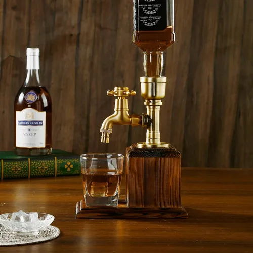 Vista 4 de Dispensador de bebidas Vida Brillante para fiestas, accesorios de bar, regalos para amantes del vino, decoración de cueva de whisky para marido