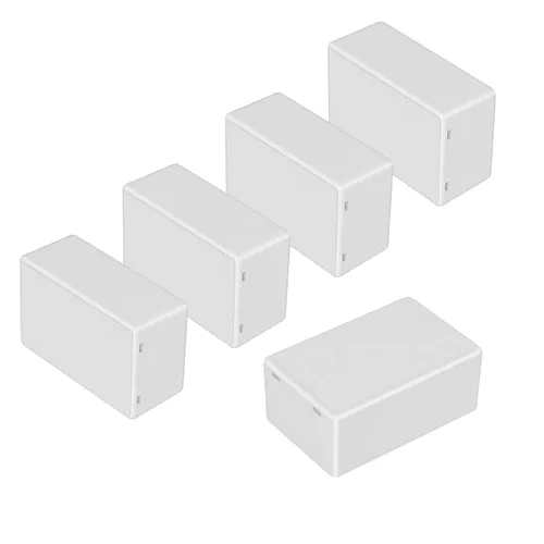 Vista 17 de LeMotech Caja de proyectos 10 piezas de plástico ABS, caja de conexiones eléctricas pequeña para electrónica, color blanco 1,97 x 1,10 x 0,59