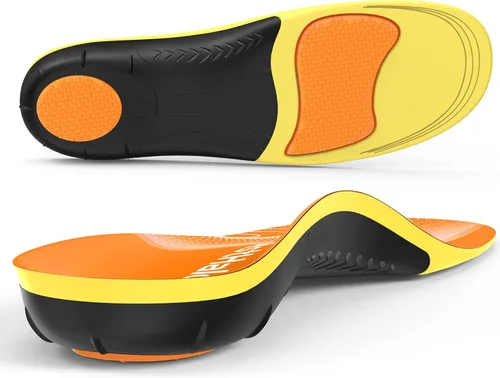 Vista 10 de BestHalo Plantillas resistentes para fascitis plantar, más de 220 libras, soporte de arco alto, inserciones ortopédicas para aliviar el dolor, pies
