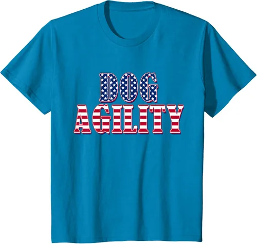 Vista 34 de Dog Agility American Flag - Camiseta de agilidad para perros, Negro