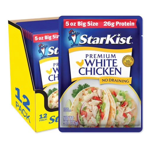 Vista 13 de StarKist Less Sodium Premium White Chicken - Bolsa de 2.6 onzas (paquete de 1)