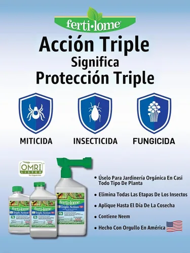 Vista 3 de Fertilome (11247) Fungicida insecticida RTS de triple acción, 32 oz