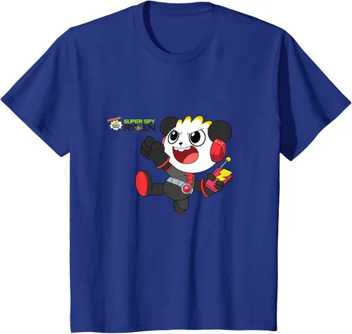 Vista 50 de Ryan's World Super Spy Combo Panda Camiseta, gris, S Asfalto