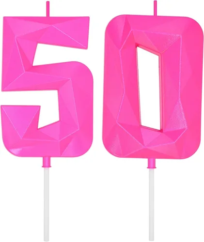 Vista 8 de DERVENTA Vela Grande de Cumpleaños Número 3D Verde Luminoso de 3.7 Pulgadas Celebración de Fiesta Aniversario Decoración Adorno para Pastel 1 Pieza