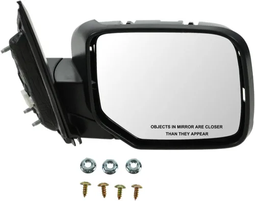Vista 111 de TRQ Cubierta cromada del espejo manual del lado del pasajero, acabado liso para Volvo VNL 2004-2014 Para Volvo VNL 2004-2014