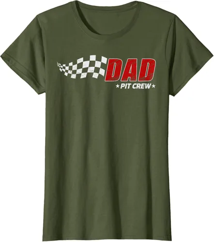 Vista 78 de Dad Pit Crew Race Car Birthday Family Matching Pit Crew Camiseta Pit Crew