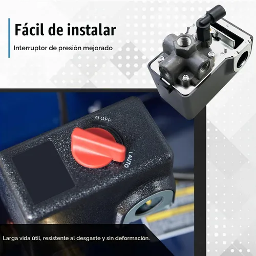 Vista 6 de Interruptor de presión mejorado KMBNTU 120/240 voltios