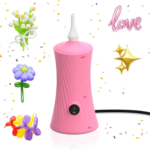 Vista 9 de 206 Balloon Pump Electric Air Pump for Long Balloon Inflator Blower for Foil Twisty Animal Balloons for Birthday Party Celebration Balloons