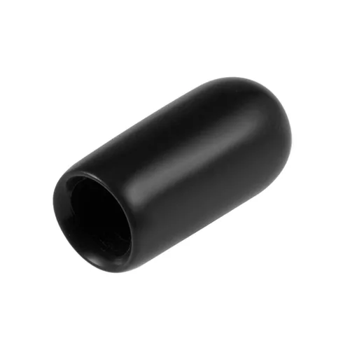 Vista 20 de uxcell 80 tapas de goma de 0.551 in de vinilo de identificación redonda tapa tapa de rosca de tornillo protectores negro