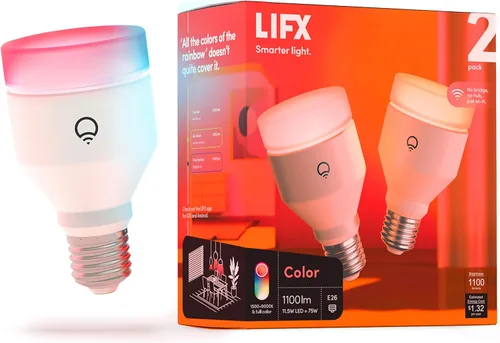 Vista 17 de LIFX Color, E26 Rosca Edison