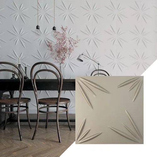 Vista 26 de Ekena Millwork WP20X20INWH 19 5/8 pulgadas de ancho x 19 5/8 pulgadas de alto Inula EnduraWall Decorativo 3D Panel de Pared Cubre 2.67 pies cuadrados