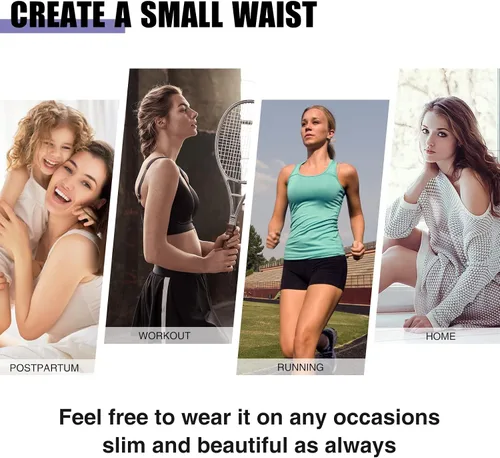 Vista 6 de FeelinGirl Latex Waist Trainer for Women Tummy Control Shapewear Waist Cincher Hourglass Body Shaper Workout 25-Steel Bones