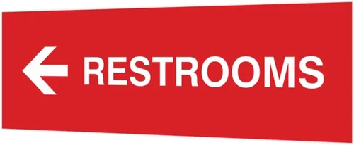 Vista 68 de Signs ByLITA Basic Restrooms - Letrero direccional para pared o puerta (negro), pequeño (paquete de 1)