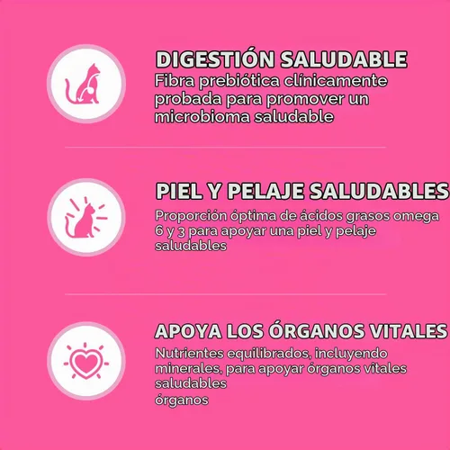 Vista 2 de IAMS Proactive Health Sensitive Digestion Alimento seco para gatos, pavo
