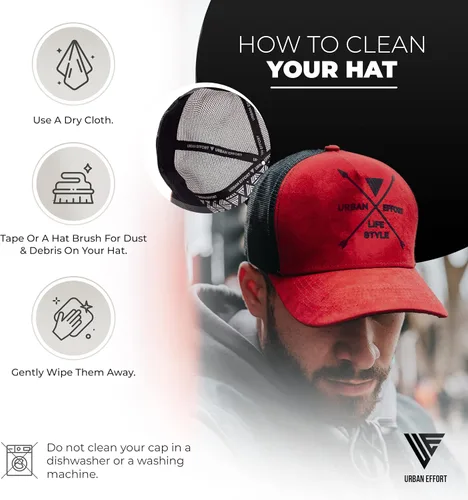 Vista 34 de Urban Effort Gorra trasera de malla, para hombres y mujeres, gorra de béisbol de 5 paneles, gran cierre a presión para caza y senderismo