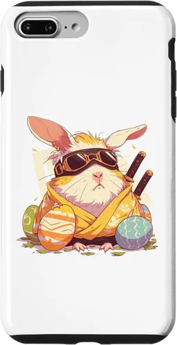 Vista 9 de iPhone 15 coloridos huevos de Pascua caza Ninja conejillo de indias con orejas de conejo