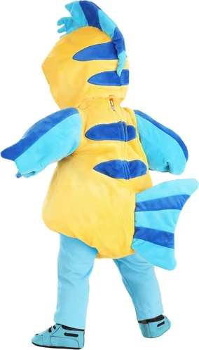 Vista 5 de Disney - Disfraz infantil, Crema de plátano, azul lago jaspeado, azul ultra claro