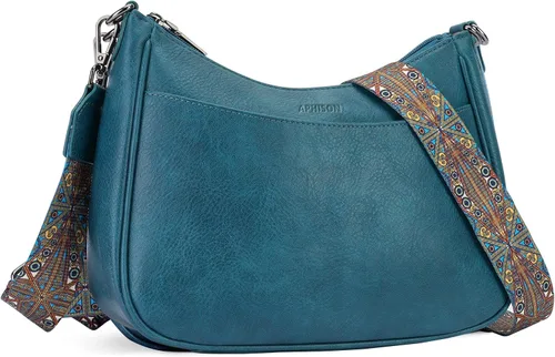 Vista 7 de APHISON Bolso cruzado de cuero moderno con correa ajustable, bolso de hombro para mujer