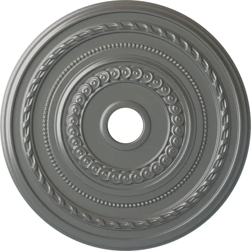 Vista 63 de Ekena Millwork CM25COFCS Cole Medallón de Techo, 25 3/8"OD x 3 3/8"ID x 1 3/8"P, pintado a mano Flash Cobre