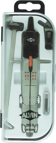 Vista 4 de ALVIN Brújula combinada de arco básico de 505 V con barra de viga, ideal para geometría e ingeniería, herramienta de dibujo y arquitectura - 6