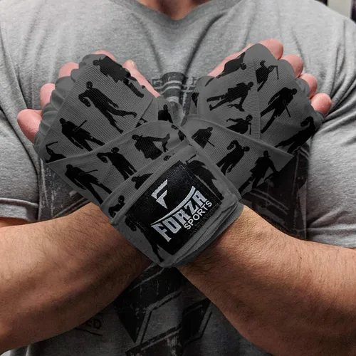 Vista 15 de Forza Sports Vendas de boxeo y MMA estilo mexicano de 180" Concientización sobre el autismo Azul