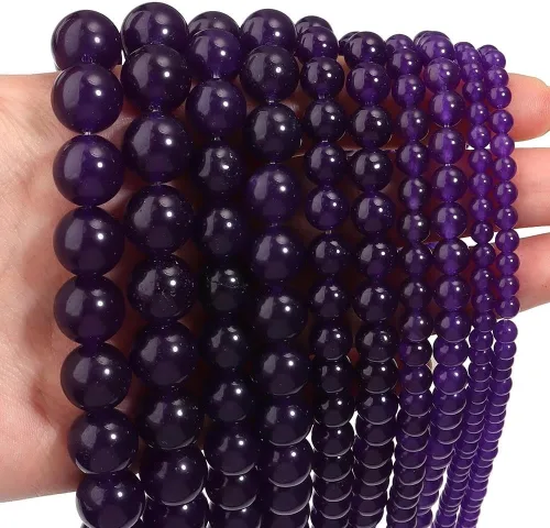 Vista 27 de Zenkeeper 116 piezas cuentas de piedra de sangre africana para hacer joyería 6 MM cuentas sueltas de piedras preciosas de sangre africana