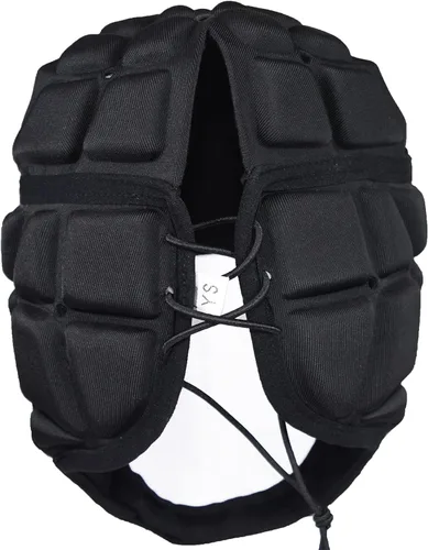 Vista 3 de Hobrave Casco de fútbol con bandera acolchada suave para niños y jóvenes