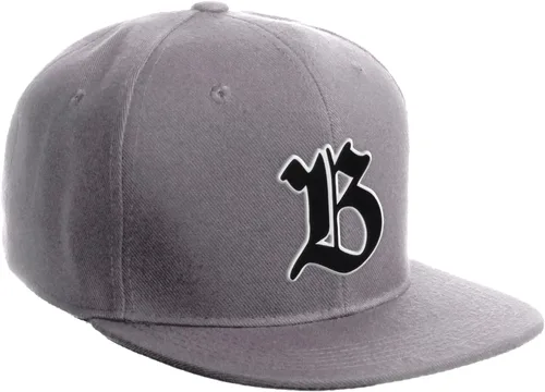 Vista 950 de Daxton Gorra clásica con visera de billete plano con letras del alfabeto inglés antiguo de la A a la Z