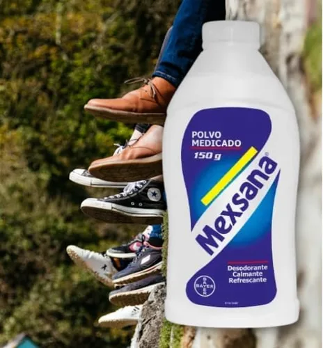 Vista 4 de Polvo Mexsana para pies por 5.29 oz, 5.29 oz (paquete 2) - Ayuda a Refrescar y Absorber Sudor -Mexsana Foot Powder - Alivio tradicional para pies