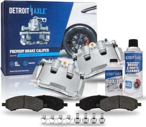 Vista 83 de Detroit Axle - Pastillas de Freno Traseras de Cerámica Izquierda Reemplazo de Pinza para Silverado Sierra Suburban 1500 Tahoe Yukon Escalade ESV EXT