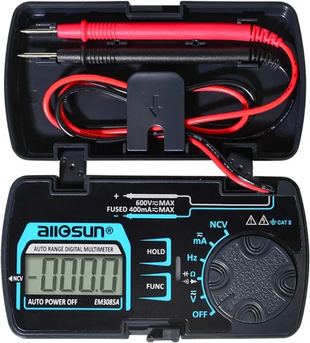 Vista 11 de allsun Mini rango automático plegable multímetro digital probador automotriz AC DC Volt AMP Ohm LCD Voltímetro de viaje Amperímetro probador