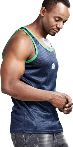 Vista 4 de AIMPACT Camiseta sin mangas de entrenamiento atlético para hombre 1