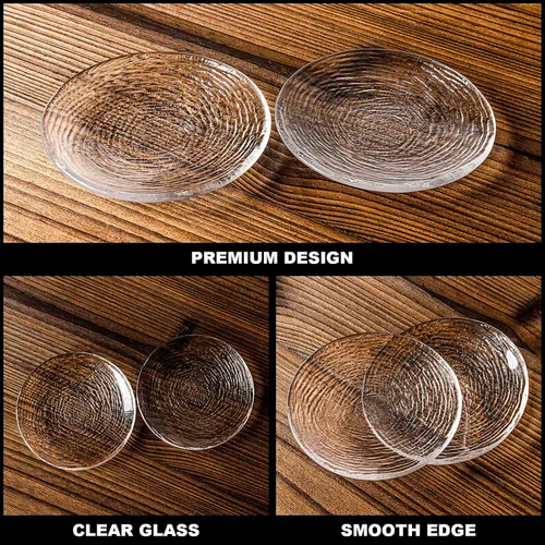 Vista 3 de Juego de 2 cucharas de café de cristal, soporte para cuchara de café redondo transparente para decoración de estación de café, estufa, encimera