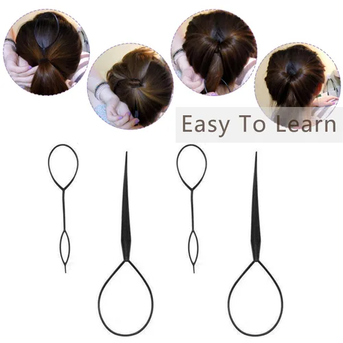 Vista 6 de Juego de 27 piezas de peinado, herramientas de diseño de cabello, accesorios para el cabello, kit de herramientas de modelado de cabello