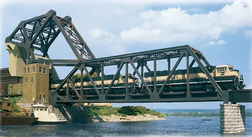 Vista 23 de Walthers Cornerstone Puente de ferrocarril de doble vía Pilar concreto pkg(2) 933-4553 HO Escala Modelo Ferrocarril - Kit de estructura