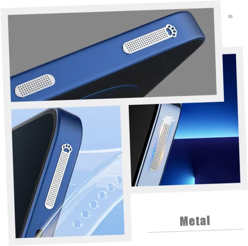 Vista 6 de UKCOCO Pinzas adhesivas, 40 unidades, calcomanías de garra de gato para teléfonos, calcomanías de metal, autoadhesivas, accesorios de red, cubiertas