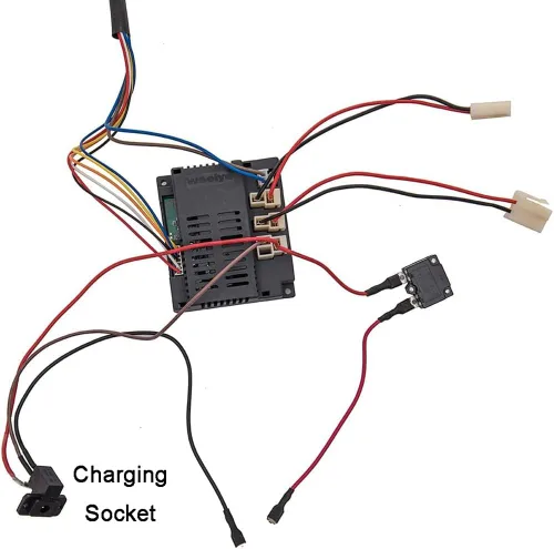 Vista 3 de Kit de cables y interruptores modificados para niños de 12 voltios, con control remoto Bluetooth de 2.4 G y receptor, para niños, accesorios
