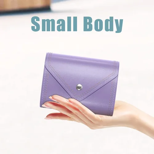 Vista 4 de Nipichsha Tarjetero para tarjetas de crédito, cartera pequeña para tarjetas, cartera delgada de cuero para tarjetas, funda de bolsillo para tarjetas