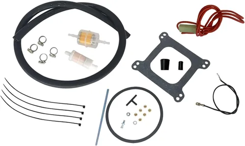 Vista 2 de 1806 - Repuesto de carburador de 4 barriles para carburador Thunder AVS 650 CFM con acabado satinado y orificio cuadrado (estrangulador eléctrico)
